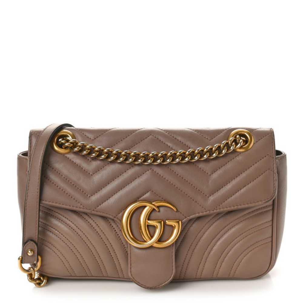 GUCCI Calfskin Matelasse Small GG Marmont Shoulde… - image 1