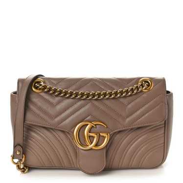 GUCCI Calfskin Matelasse Small GG Marmont Shoulde… - image 1