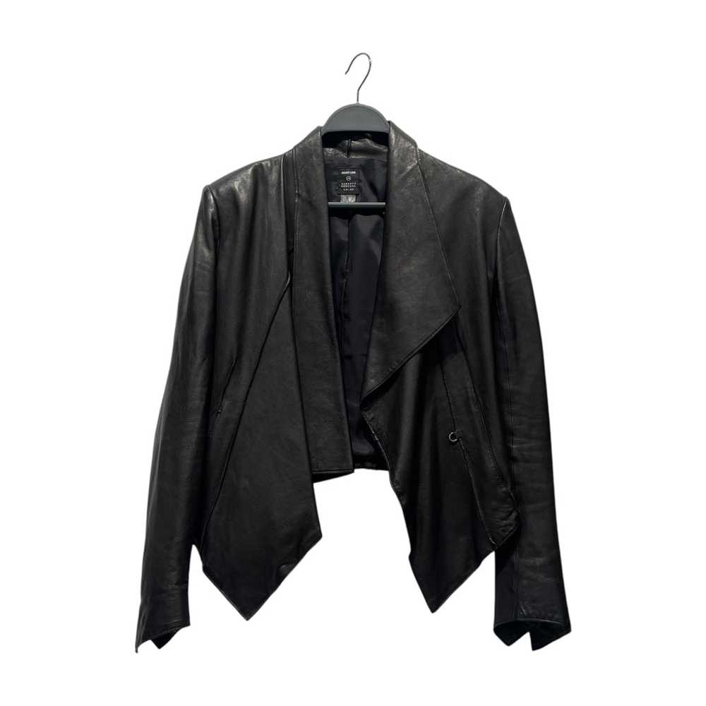 Helmut Lang/Leather Jkt/S/Leather/BLK/ASYMMETRICAL - image 1