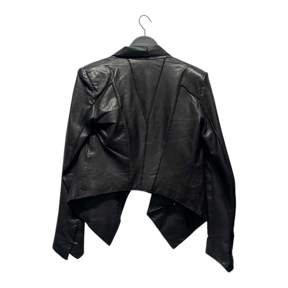 Helmut Lang/Leather Jkt/S/Leather/BLK/ASYMMETRICAL - image 2