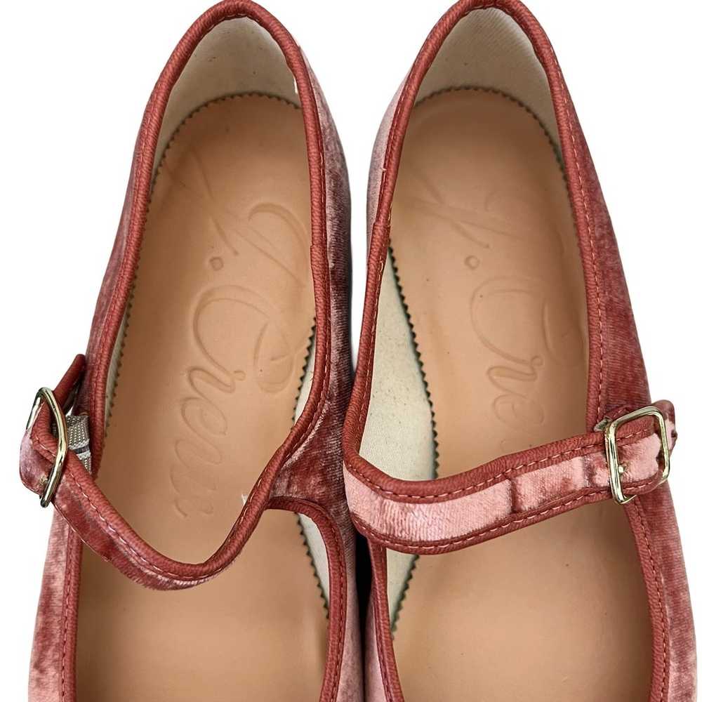 J.Crew Velvet Mary Jane Ballet Flats Size 7.5 Bur… - image 8