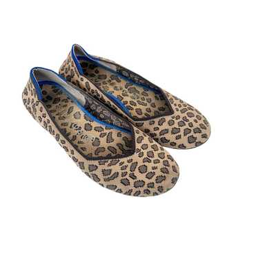 Rothys Leopard Print Round Toe Flats Sz 7