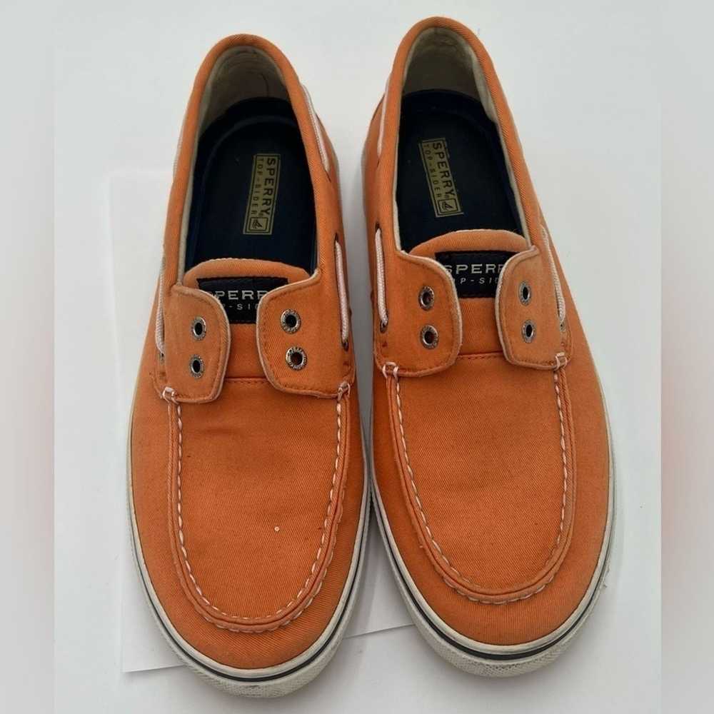 Sperry Sperry Top-Sider Men's Orange Canvas Shoes… - image 1