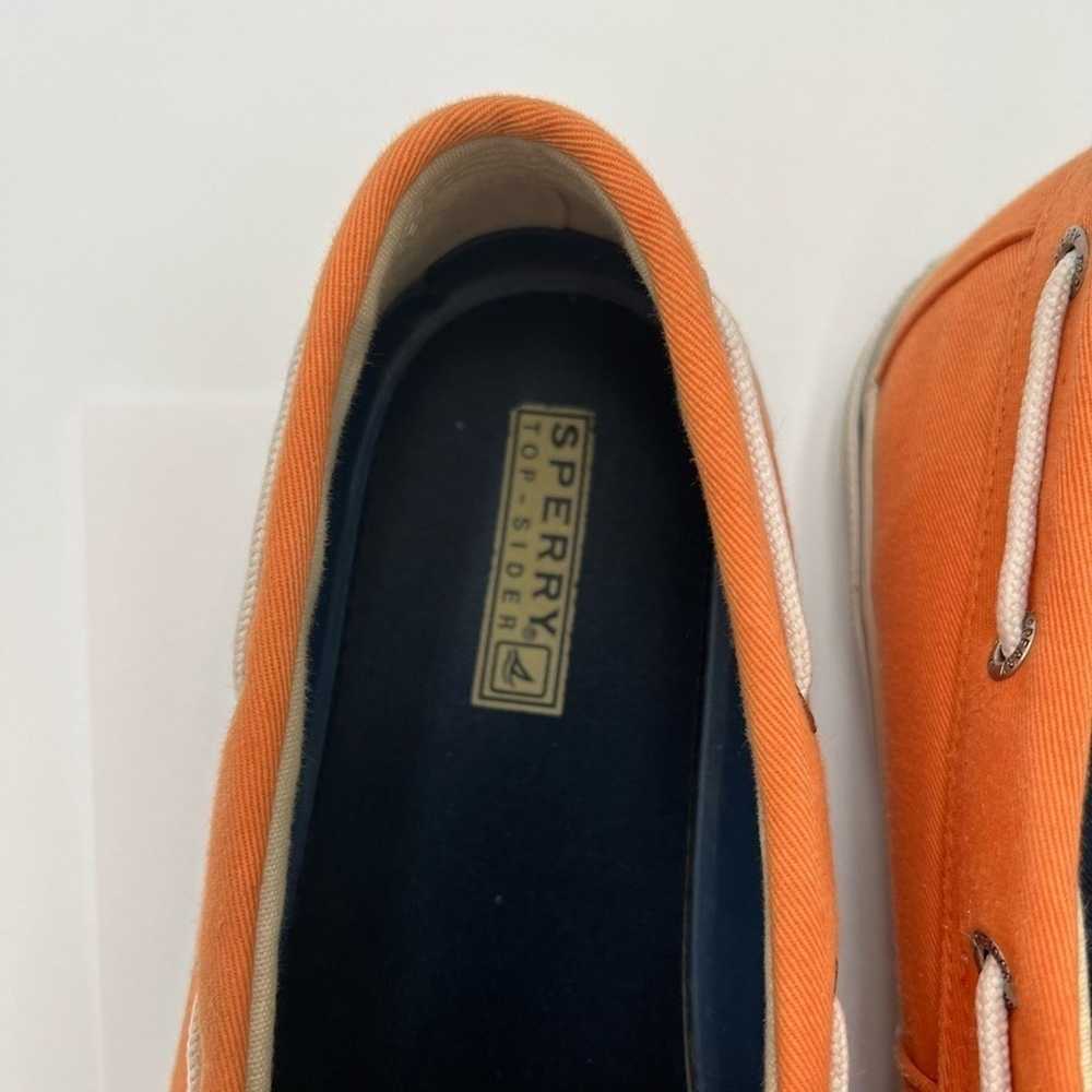 Sperry Sperry Top-Sider Men's Orange Canvas Shoes… - image 3