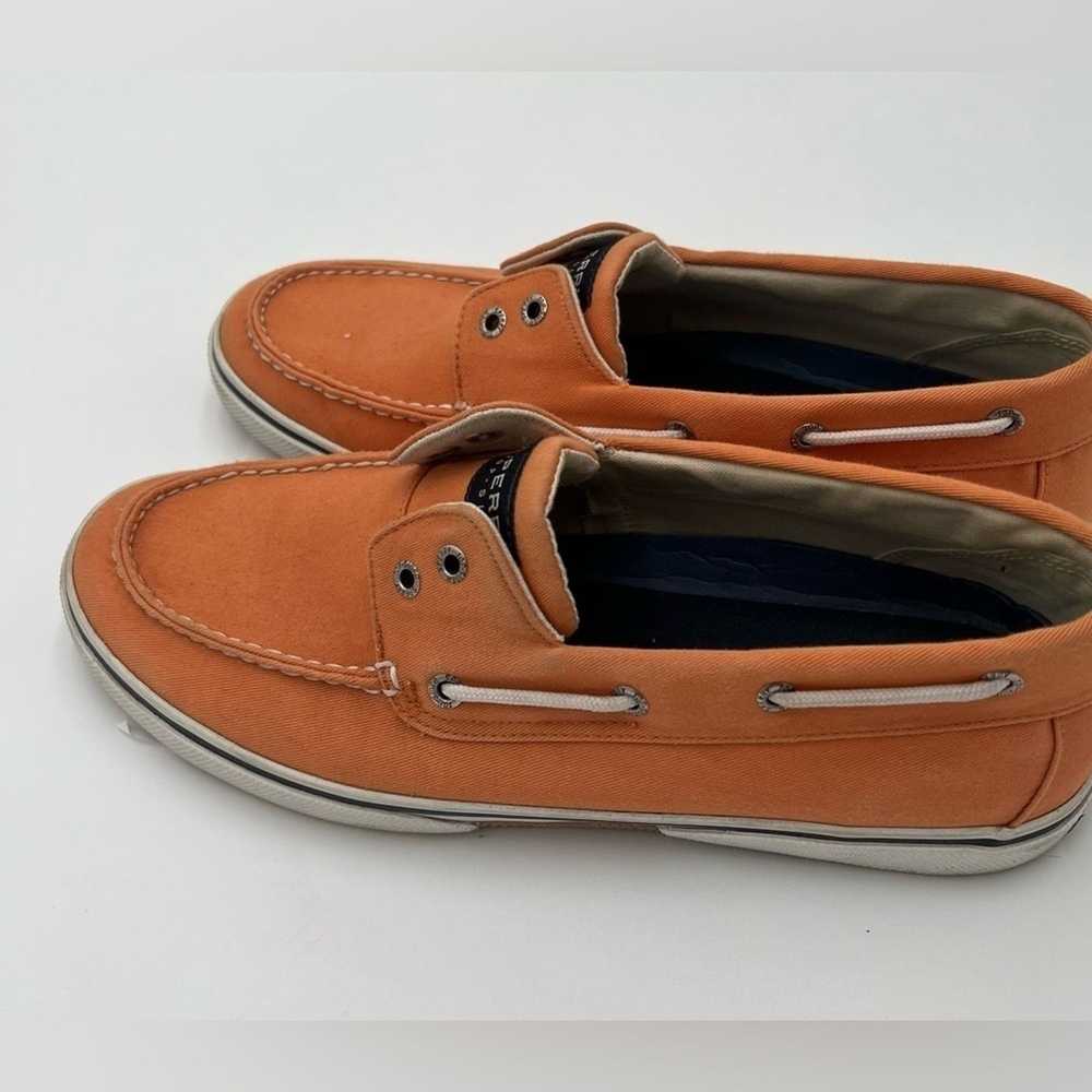 Sperry Sperry Top-Sider Men's Orange Canvas Shoes… - image 4