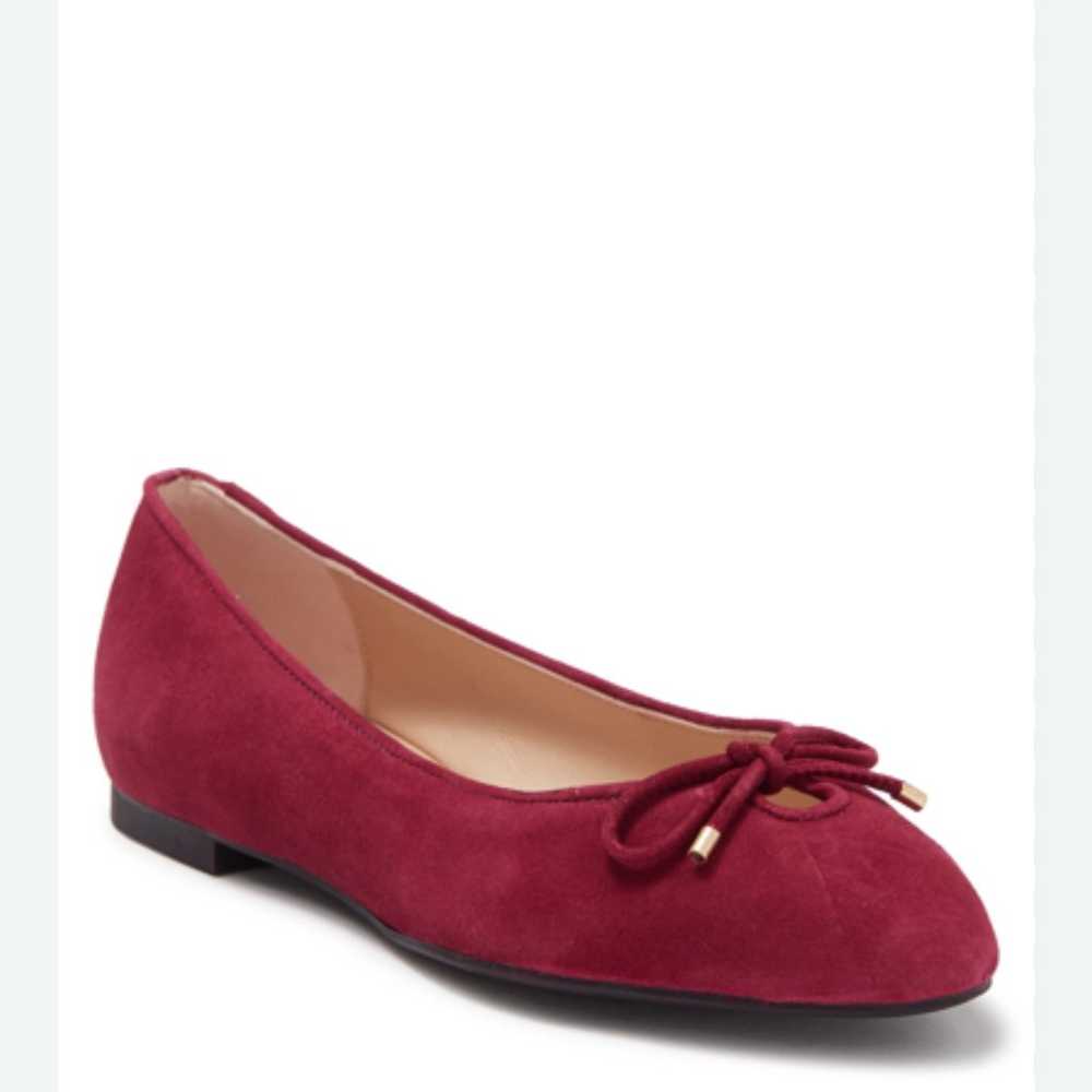 Elegant Burgundy Suede Ballet Flats - image 1