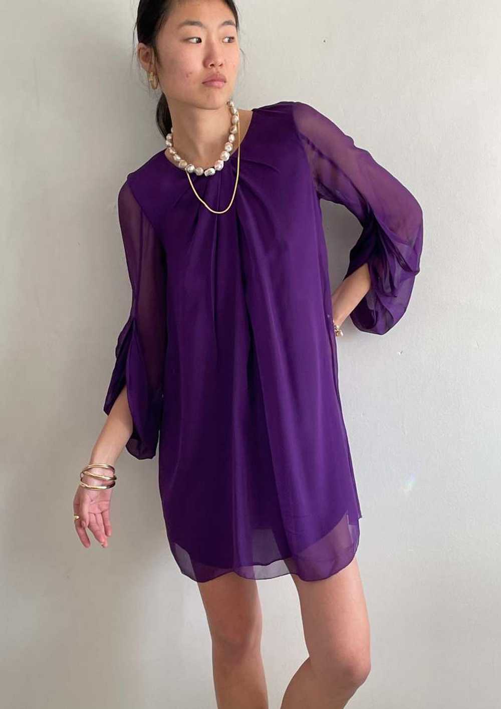 100% silk chiffon DVF dress - image 2