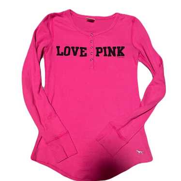 PINK victoria secret hot pink long sleeve