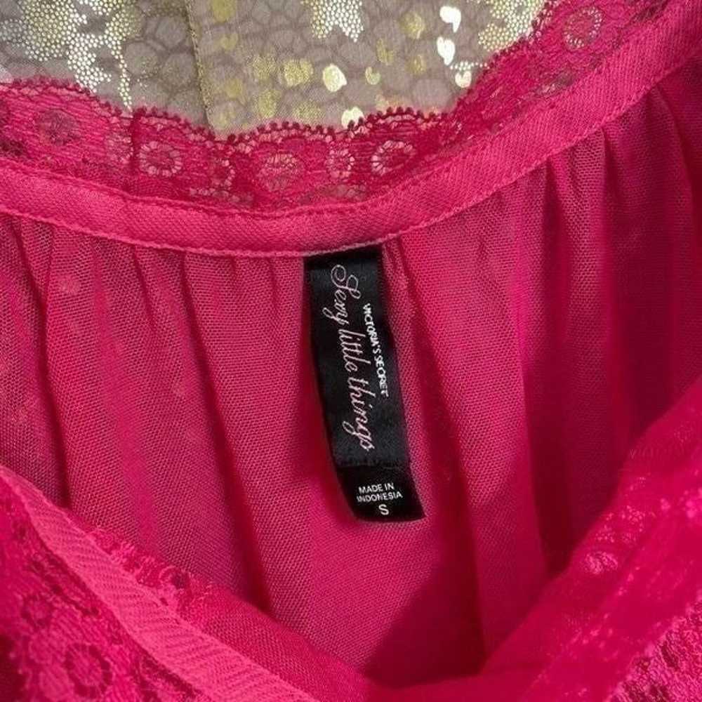 Victorias Secret Sexy Little Things Hot Pink Mesh… - image 3