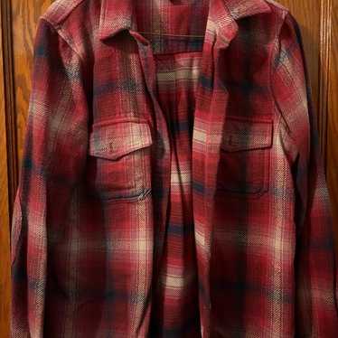 Vintage Eddie Bauer Flannel double pocket plaid de