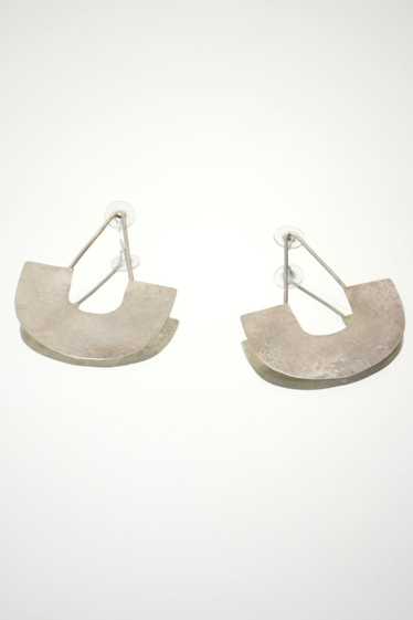 Sterling Hammered Arch Earrings