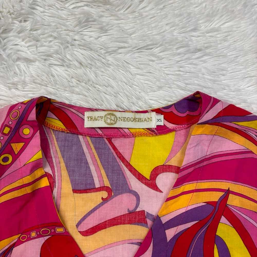 Anthropologie Tracy Negoshian Printed Pink Tunic … - image 2