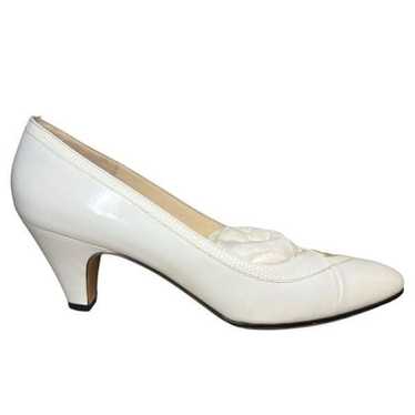 Salvatore Ferragamo Extra Narrow Pearl White Leath