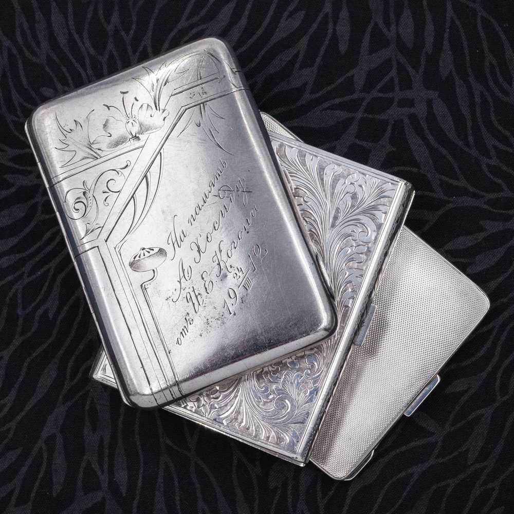 Art-Deco Sterling Cigarette Case - image 7