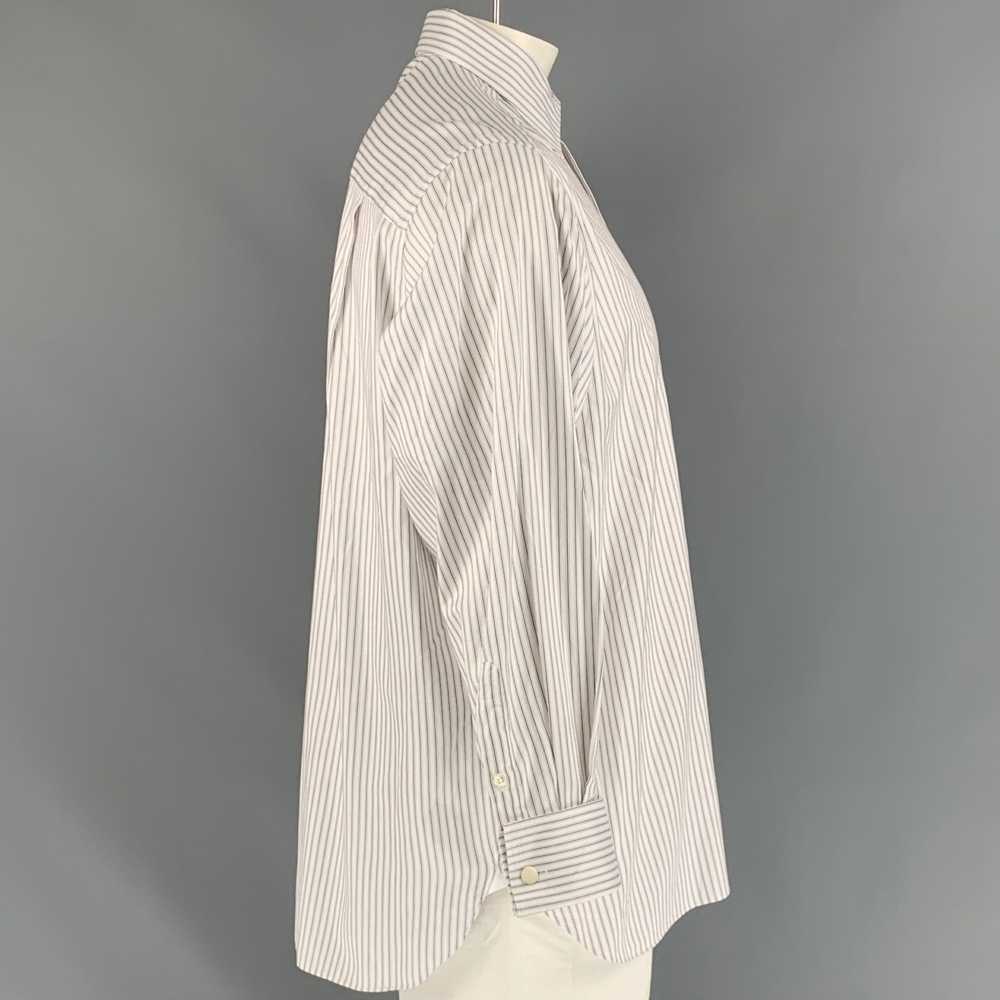 Ermenegildo Zegna White Stripe Long Sleeve Shirt - image 2