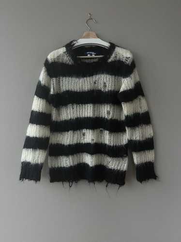 Junya Watanabe AW14 Striped Distressed Mohair Swea