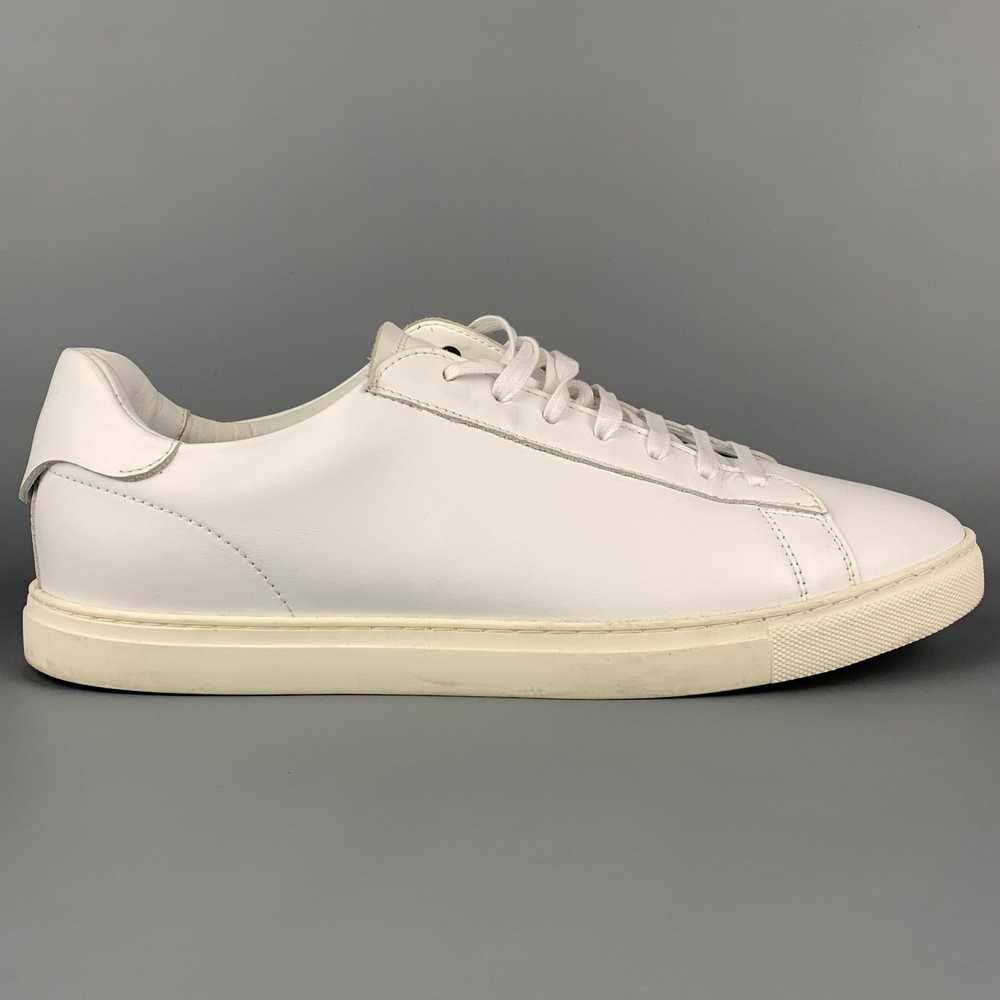 Dsquared2 White Leather Lace Up Sneakers - image 1