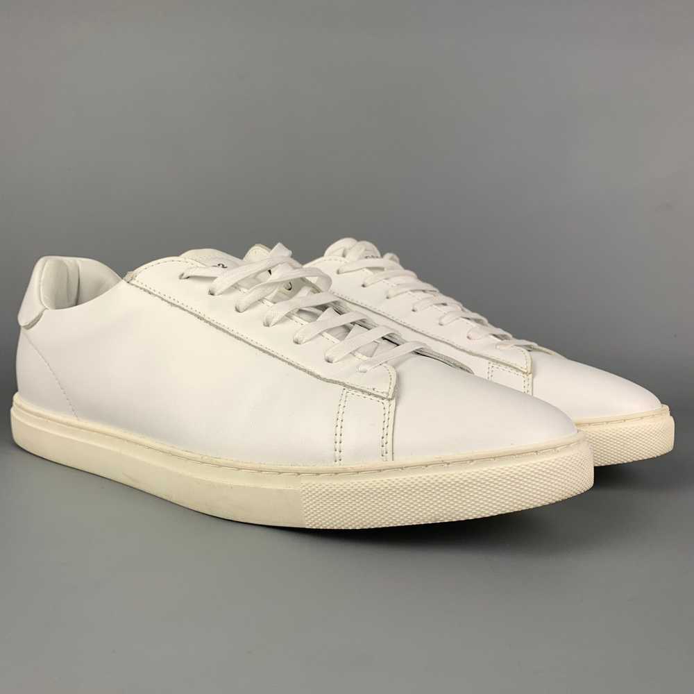 Dsquared2 White Leather Lace Up Sneakers - image 2