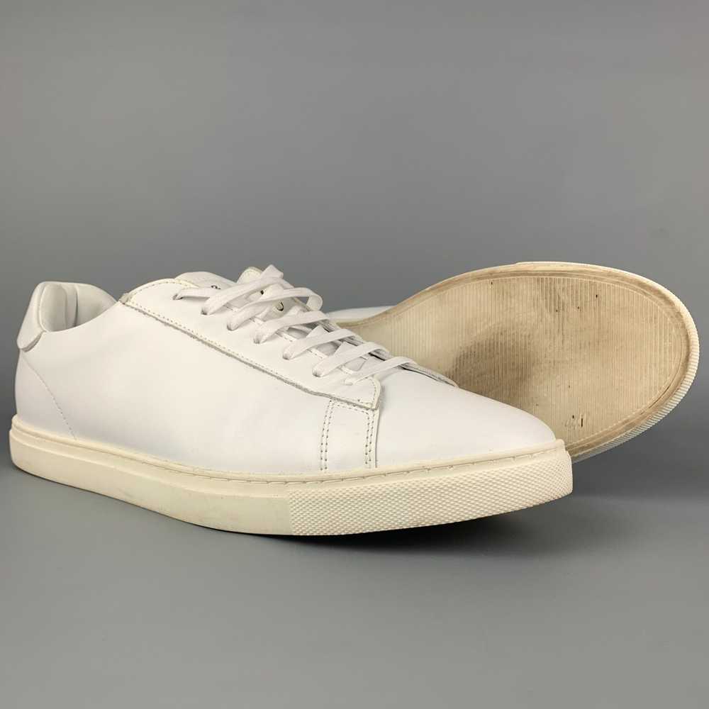 Dsquared2 White Leather Lace Up Sneakers - image 3