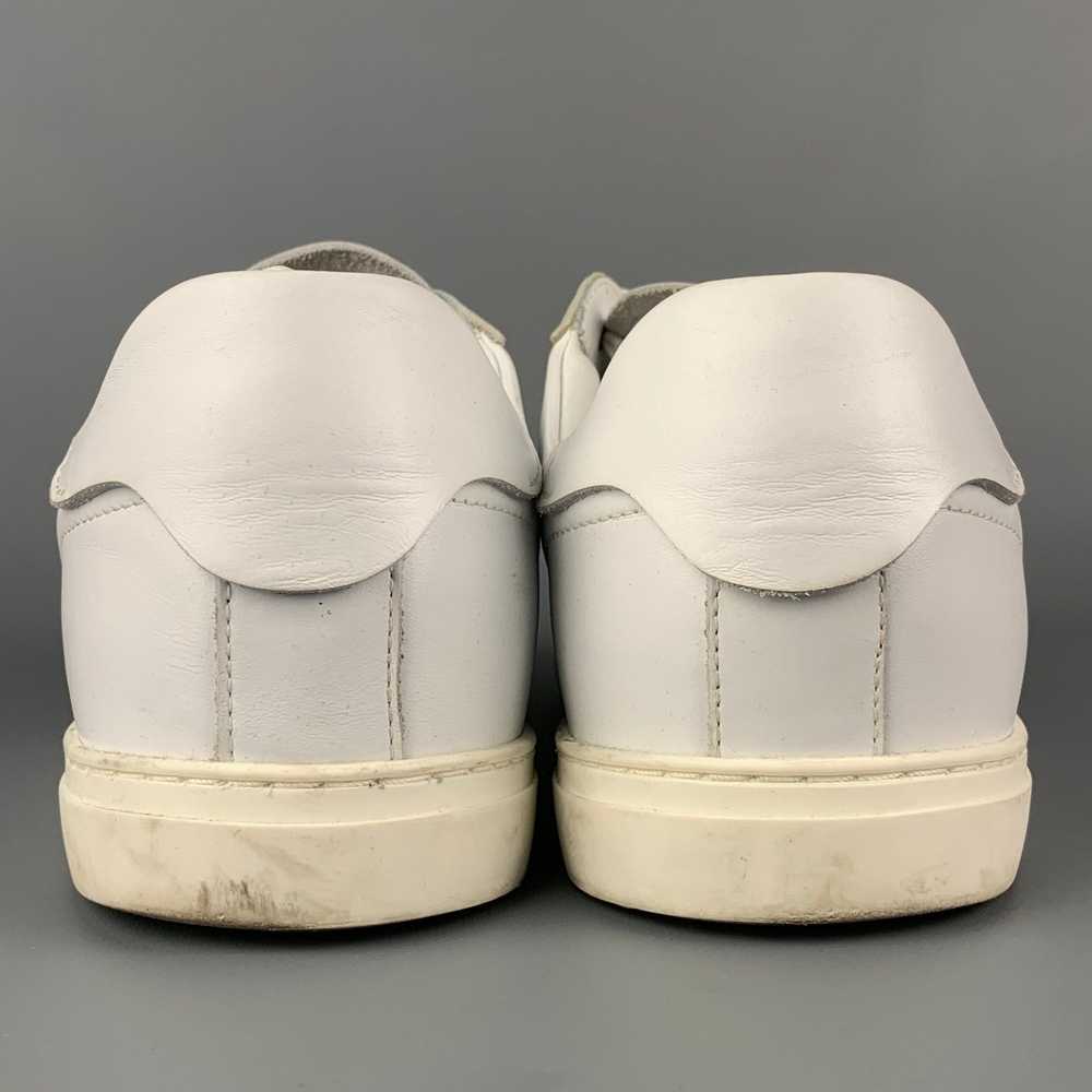 Dsquared2 White Leather Lace Up Sneakers - image 5