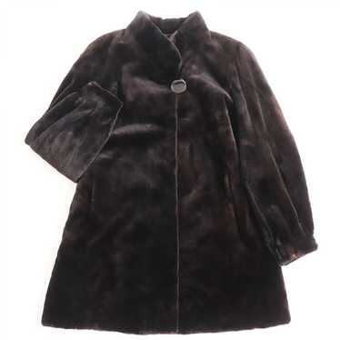 Other Other Altima Mink Fur Coat Dark Brown Natur… - image 1