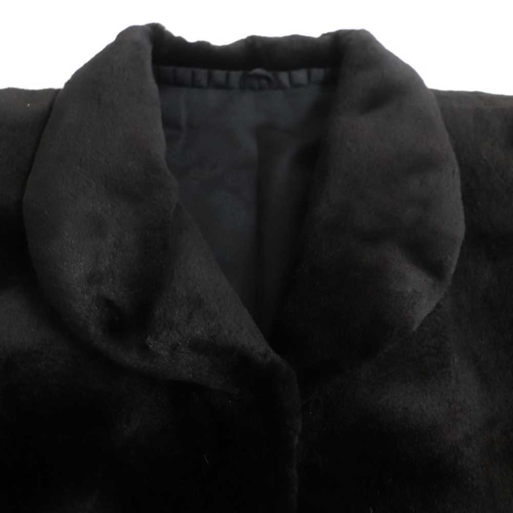 Other Other SAGA Sheared Mink Fur Coat Dark Brown… - image 2