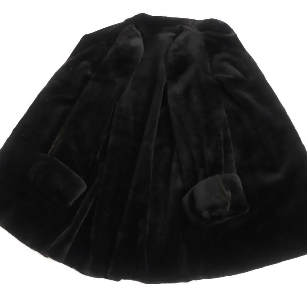 Other Other SAGA Sheared Mink Fur Coat Dark Brown… - image 3