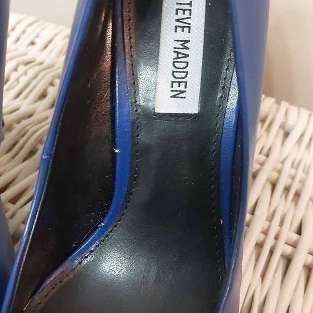 Women Steve Madden Blue Pump Heels Size 8M - image 8