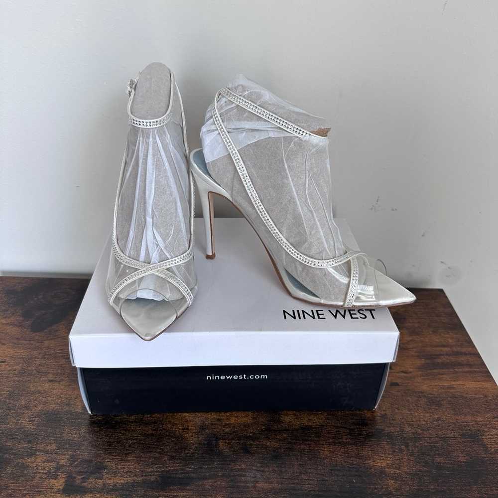 Nine West Parise Women's High Heels silver Sz 7.5 - image 1