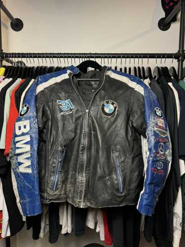 Bmw × Vintage Vintage 90s BMW Racing Leather Jacke