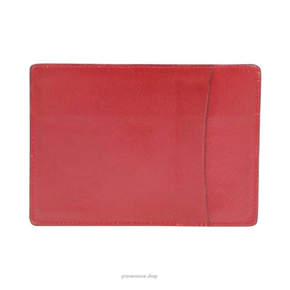 Rolex 🔴 Rolex Card Holder Wallet - Red Leather - image 2