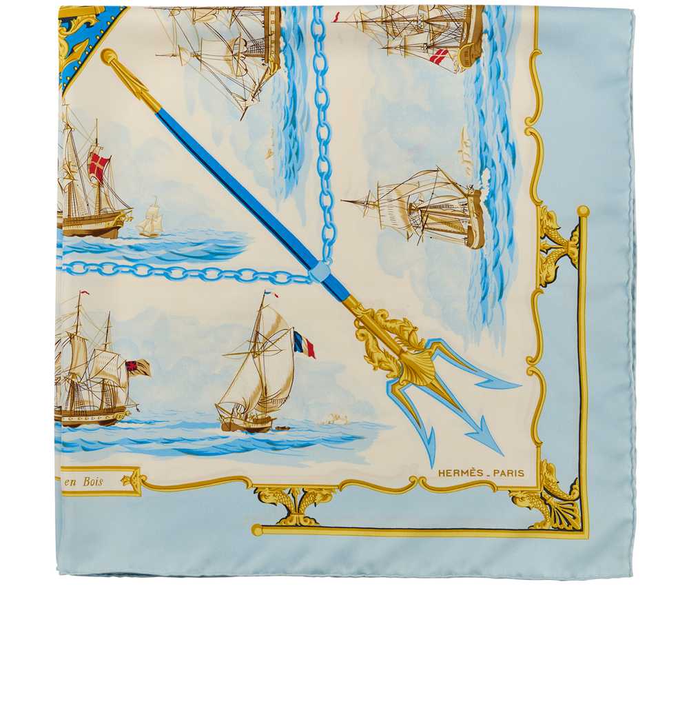 Scarves Hermes La Marine En Bois Carre 90 - image 1