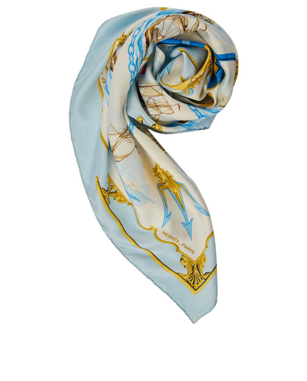 Scarves Hermes La Marine En Bois Carre 90 - image 3