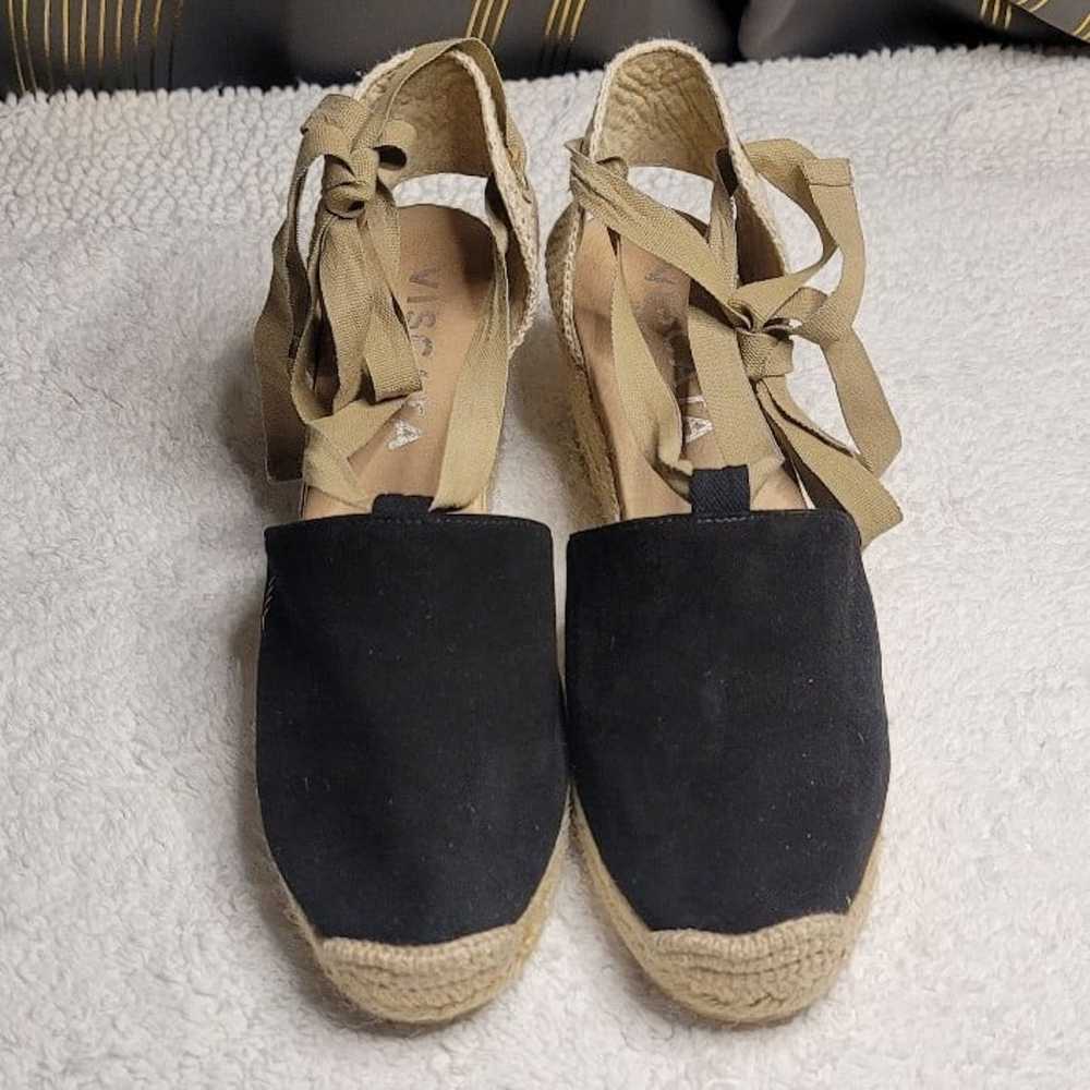 Bisbe Canvas Espadrille Platform Wedges - image 3