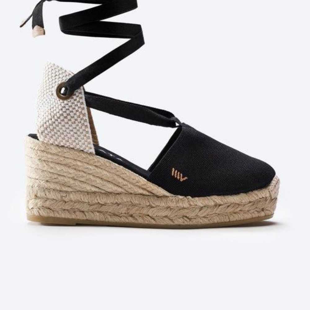 Bisbe Canvas Espadrille Platform Wedges - image 7