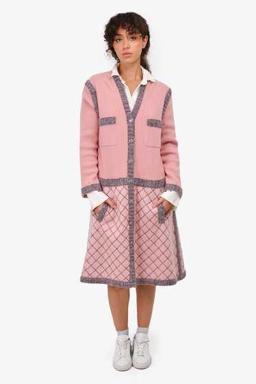 Pre-Loved Chanel™ F/W 2015 Pink/Purple Silk/Cashm… - image 1