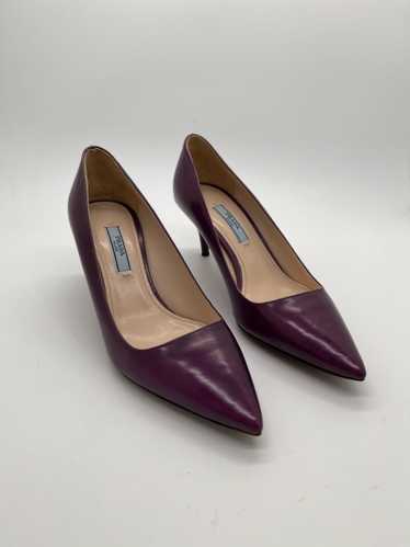 Prada Leather Pointed Toe Pumps