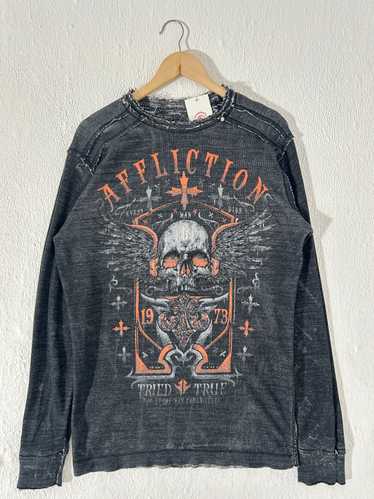 Y2k Affliction Reversible Longsleeve Thermal Shirt