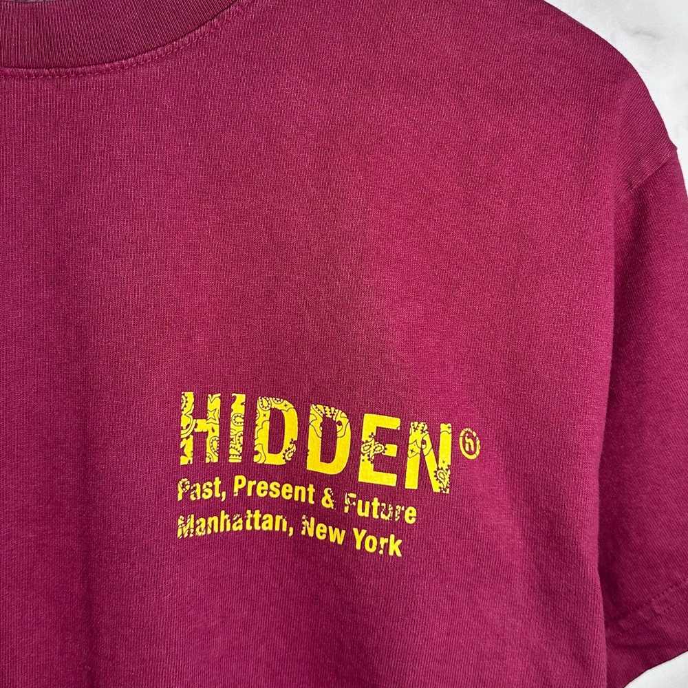 HIDDEN Hidden NY Red/Yellow Paisley Logo Tee - image 3