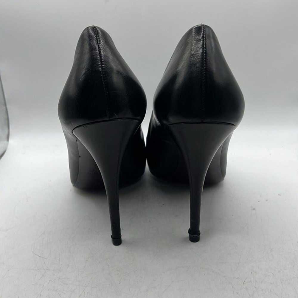 Miu Miu Skip On Heels Pumps Black Leather Womens … - image 4