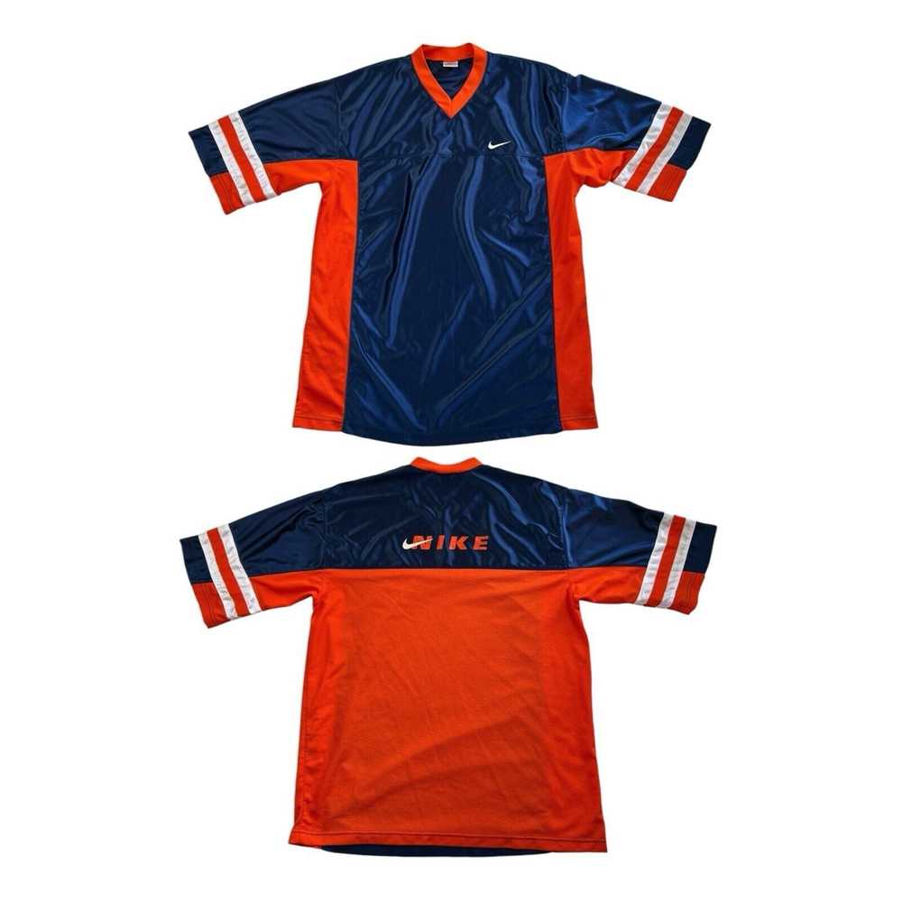 Nike Vintage Nike Jersey White Tag‎ Navy Orange W… - image 1