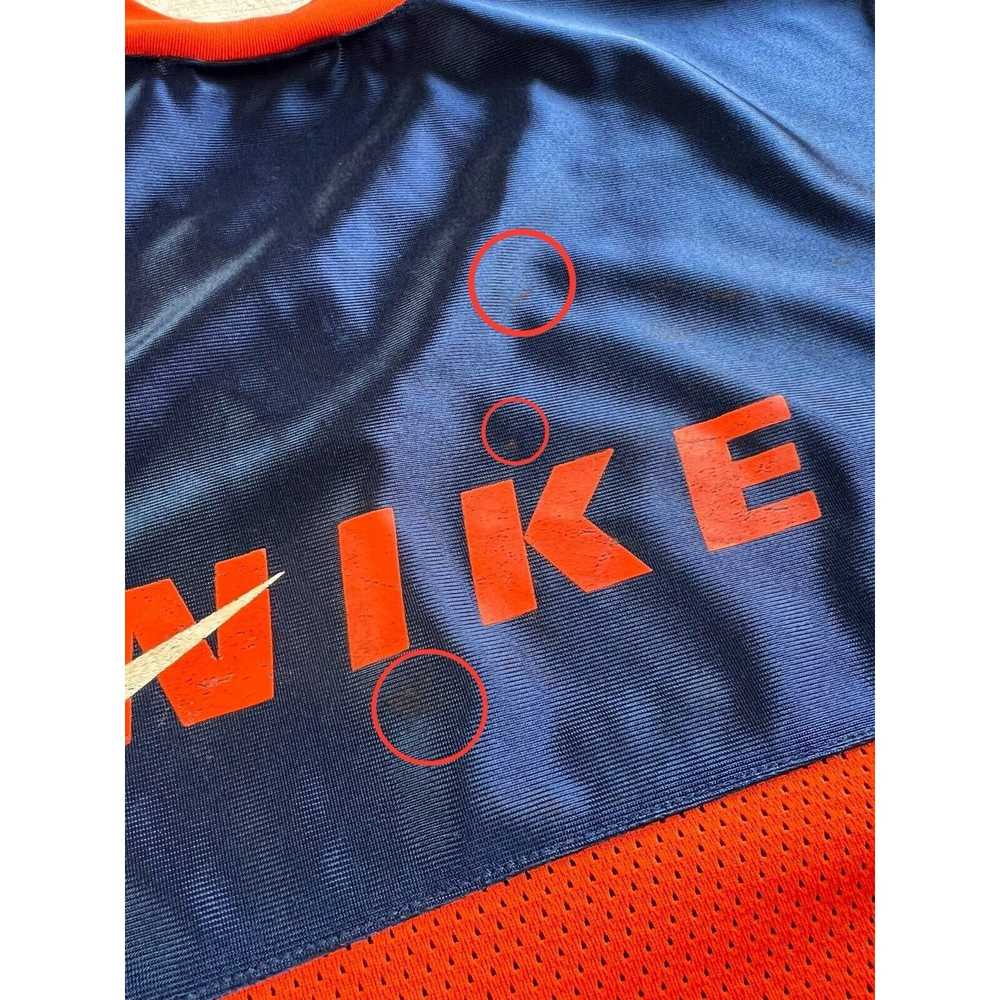 Nike Vintage Nike Jersey White Tag‎ Navy Orange W… - image 9