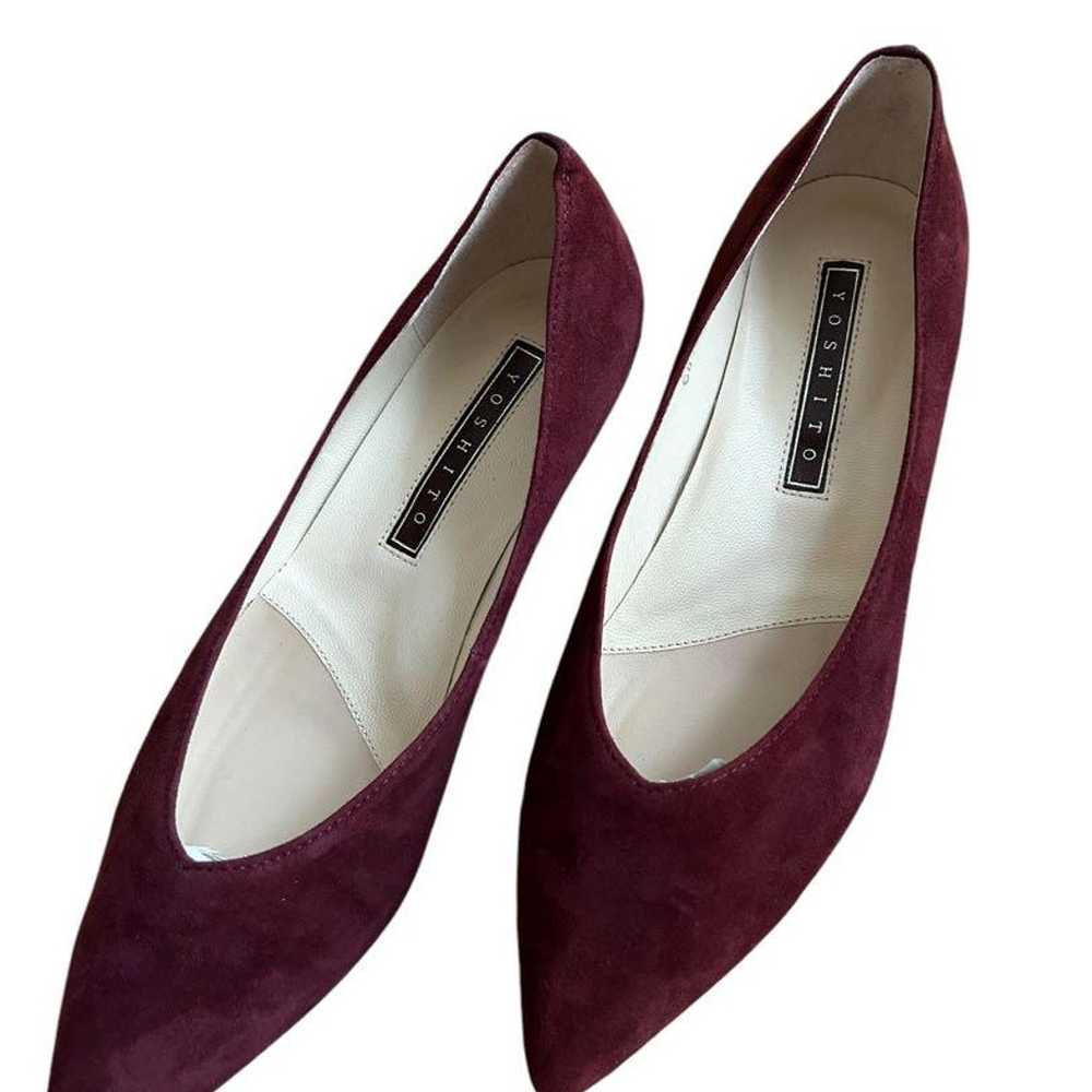 ♦︎Excellent condition Yoshito suede pumps, burgun… - image 2