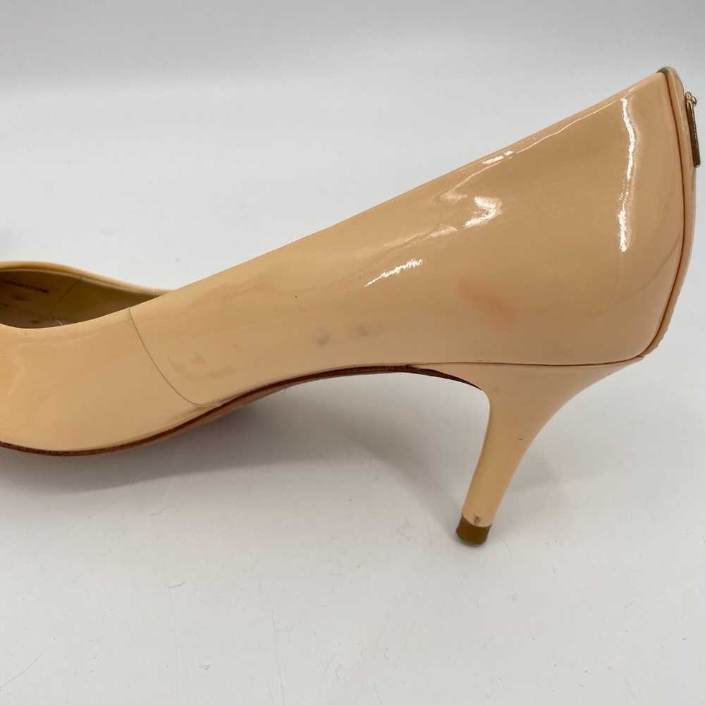 COACH Nude Yellow Patent Leather Kitten Heels Siz… - image 9