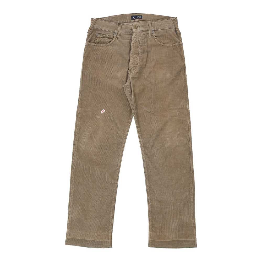 Armani Jeans Cord Trousers - 30W 28L Brown Cotton - image 4