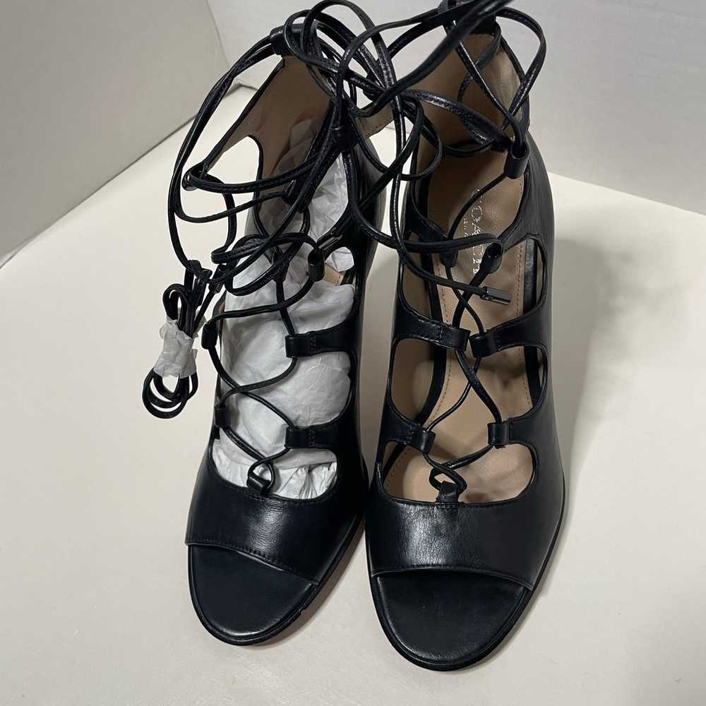 NEW Coach Kira Lace-Up Black Leather Stiletto Hee… - image 5