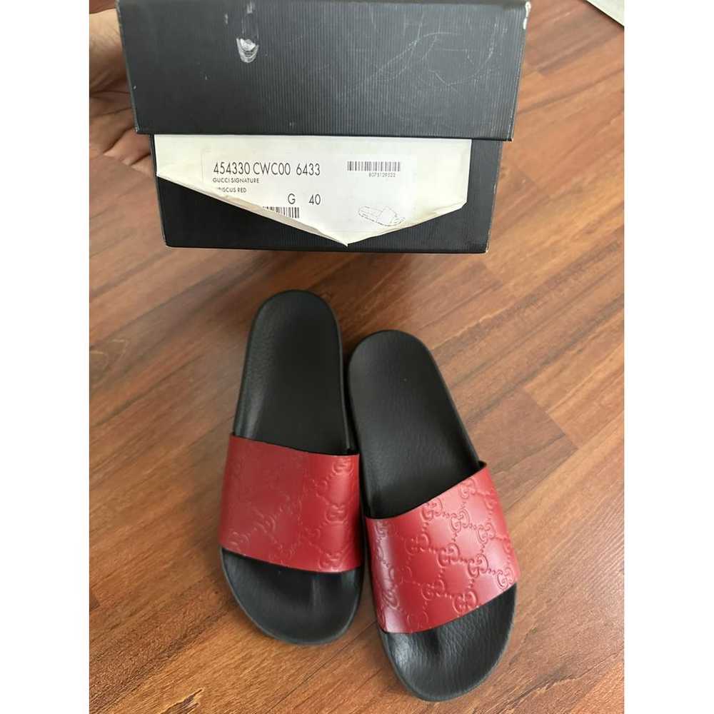 Gucci Leather sandal - image 4