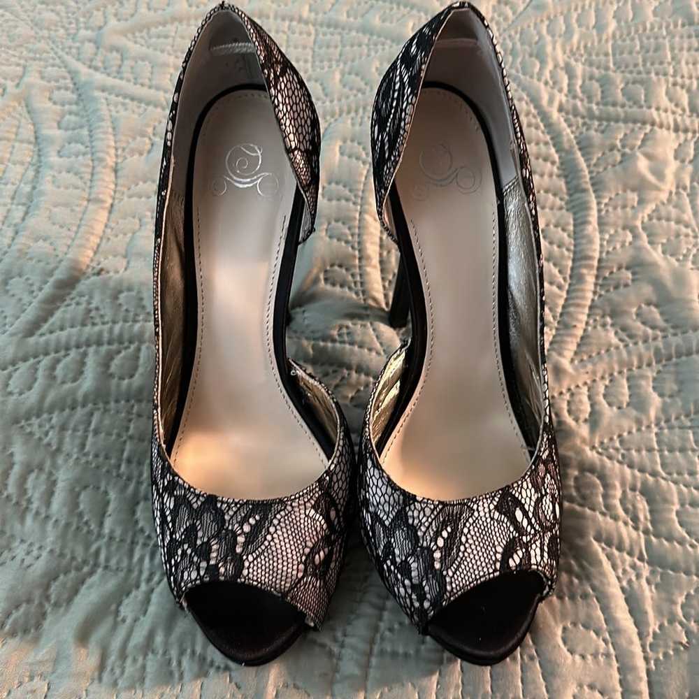 Disney Princess Black Lace Heels - image 1