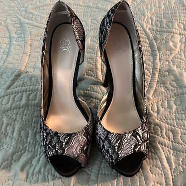 Disney Princess Black Lace Heels