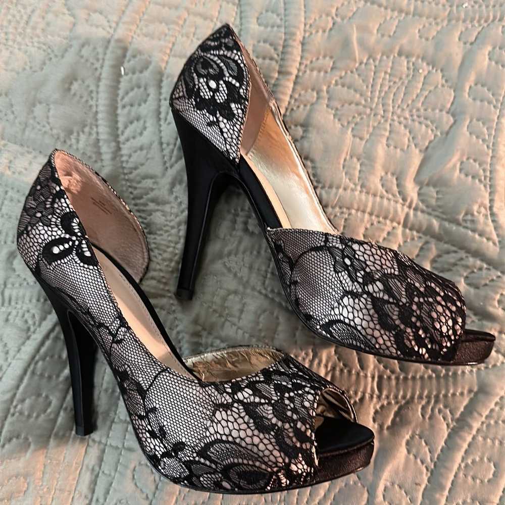 Disney Princess Black Lace Heels - image 4